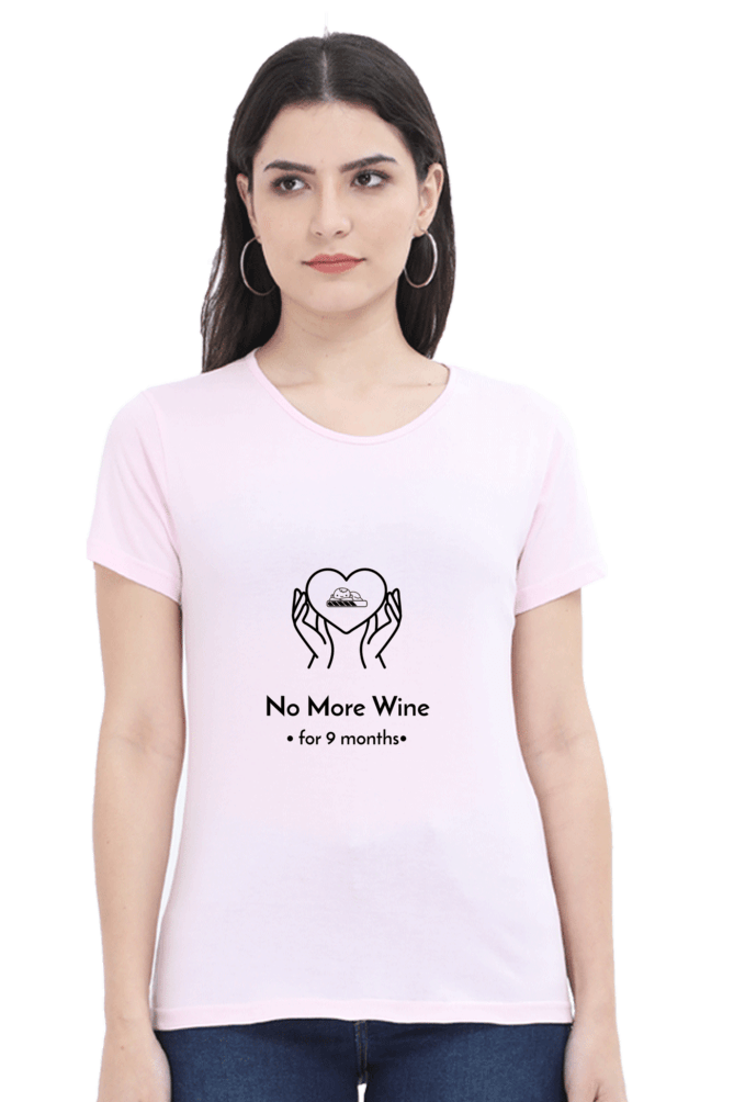 MoM to be T-shirt (NO MORE WINE) - Blooming Mother