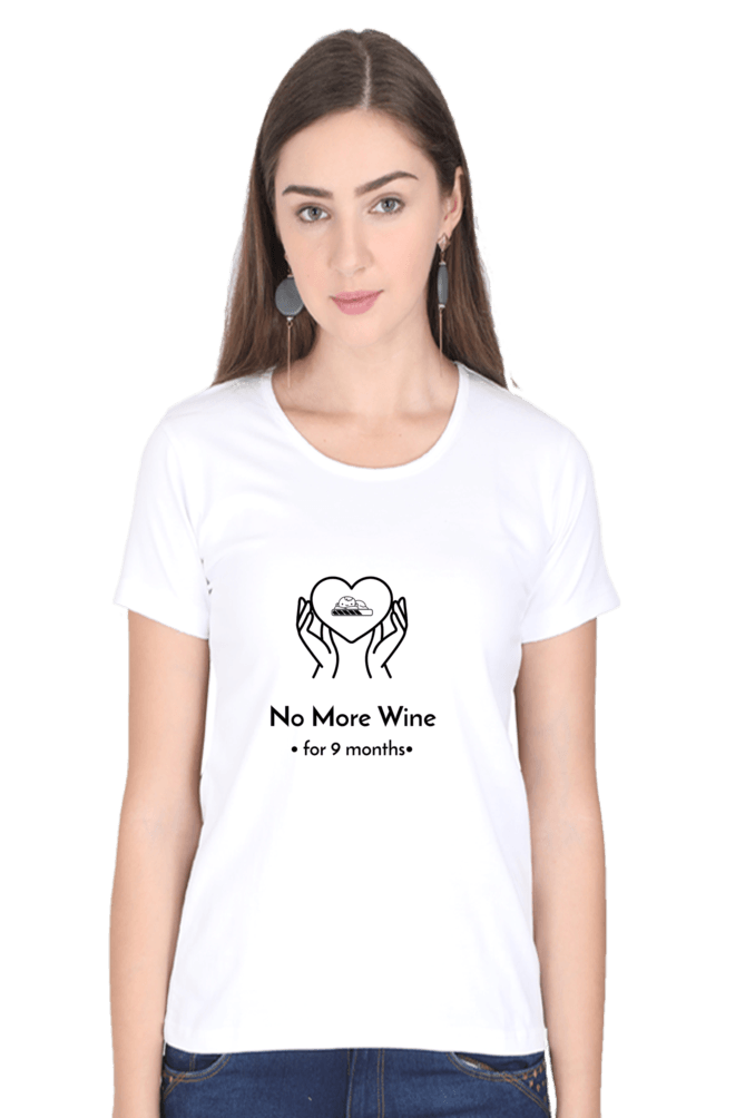 MoM to be T-shirt (NO MORE WINE) - Blooming Mother