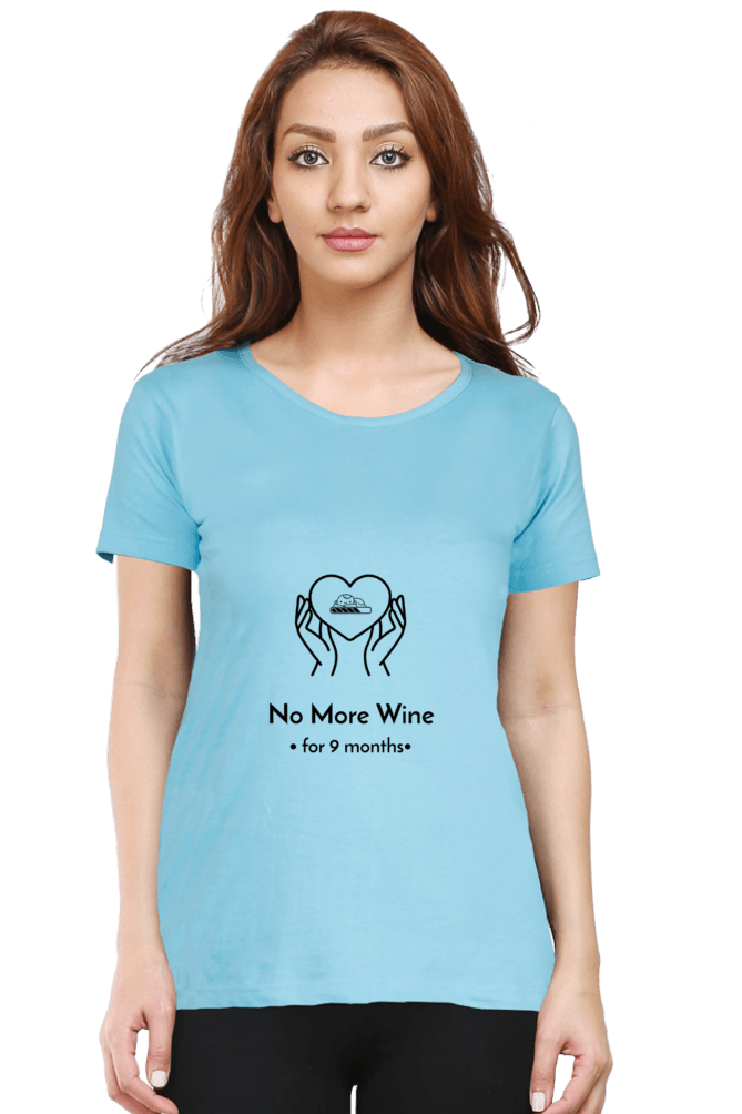 MoM to be T-shirt (NO MORE WINE) - Blooming Mother
